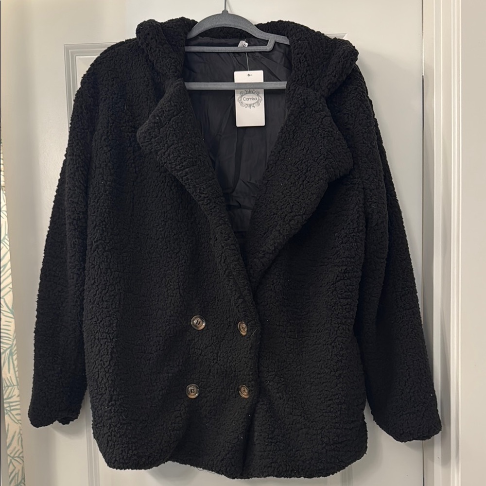 Cozy Black Sherpa Jacket